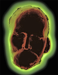 Посмертная маска Ницше в цифровой обработке автора