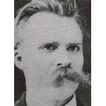 Портрет Ницше, выполненный полным текстом "Заратустры"